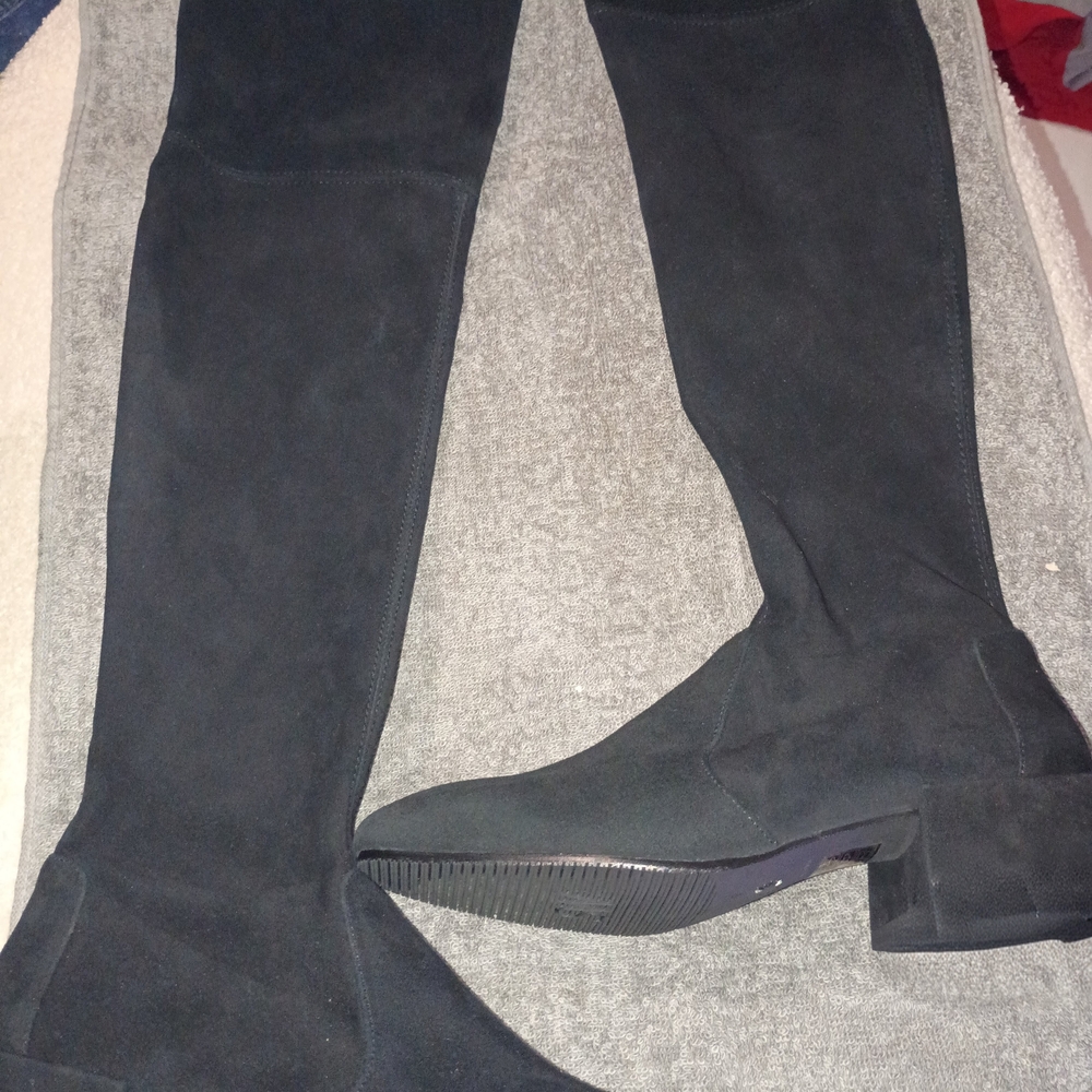 Stuart Black Over-the-Knee Boots
